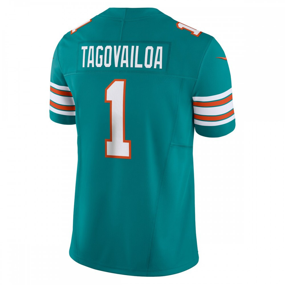 Tua Tagovailoa Miami Dolphins Nike Vapor F.U.S.E. Limited Jersey - Aqua-GridironStore